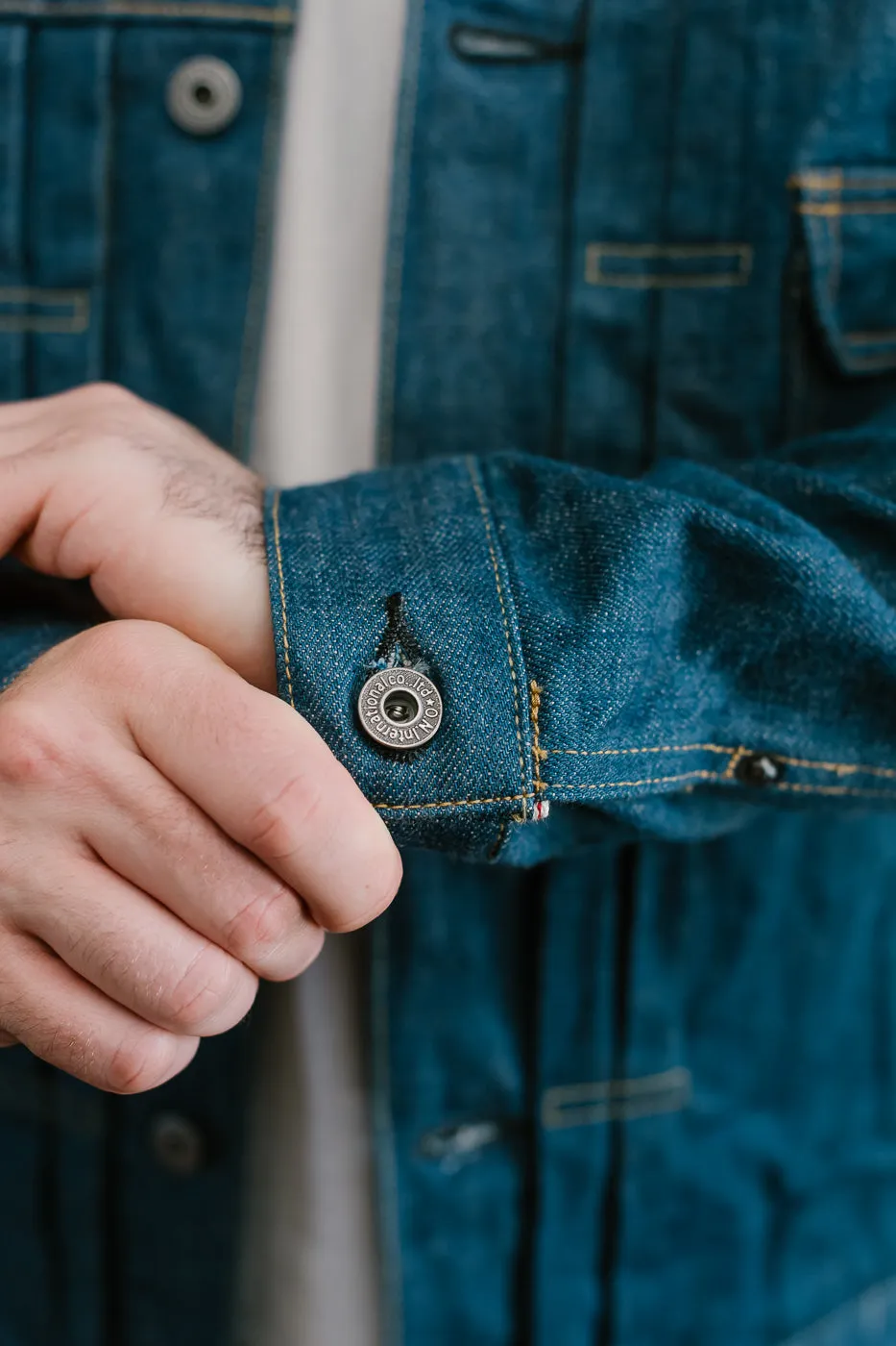 02516P-OFBD - 13.7oz "Old Faded Blue" Selvedge Denim - Type II Jacket