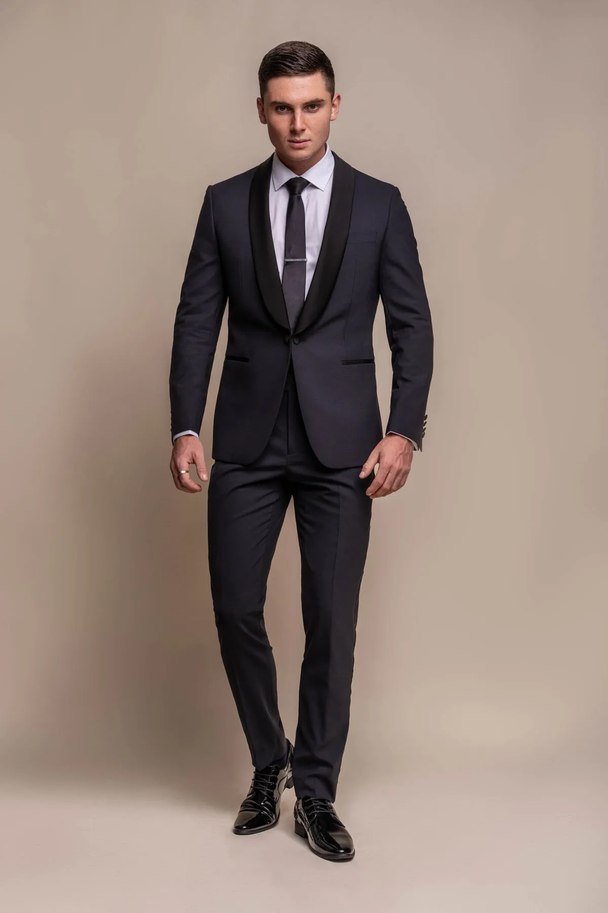 Aspen Midnight Navy Tuxedo 2 Piece Wedding Suit