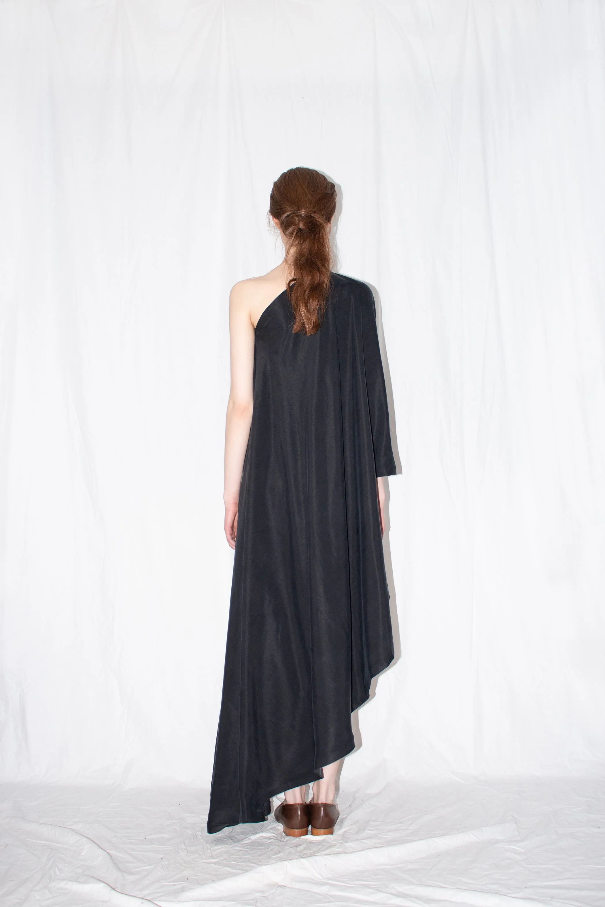 Black Sleek Asymmetric Dress