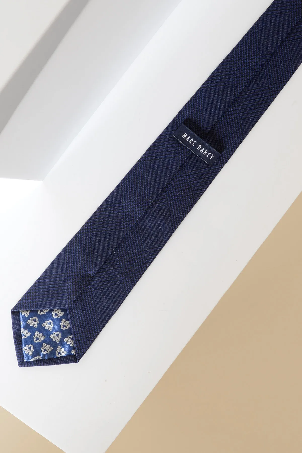 BROMLEY - Navy Check Tie