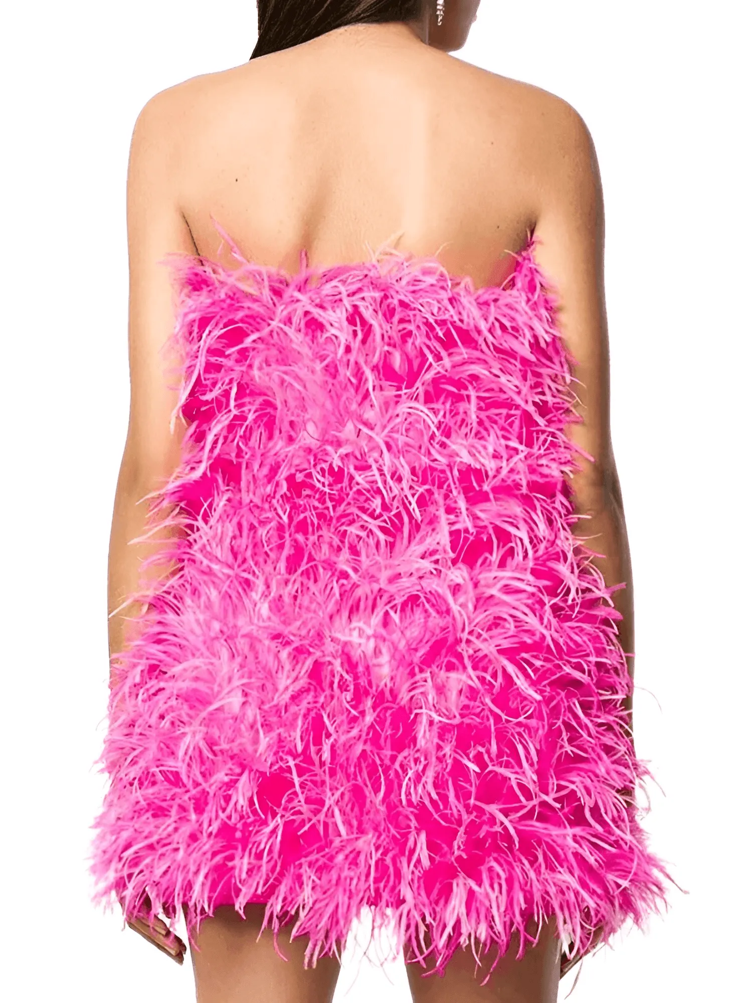 Elegant 100% Ostrich Feather Mini Dresses - In 11 Colors!