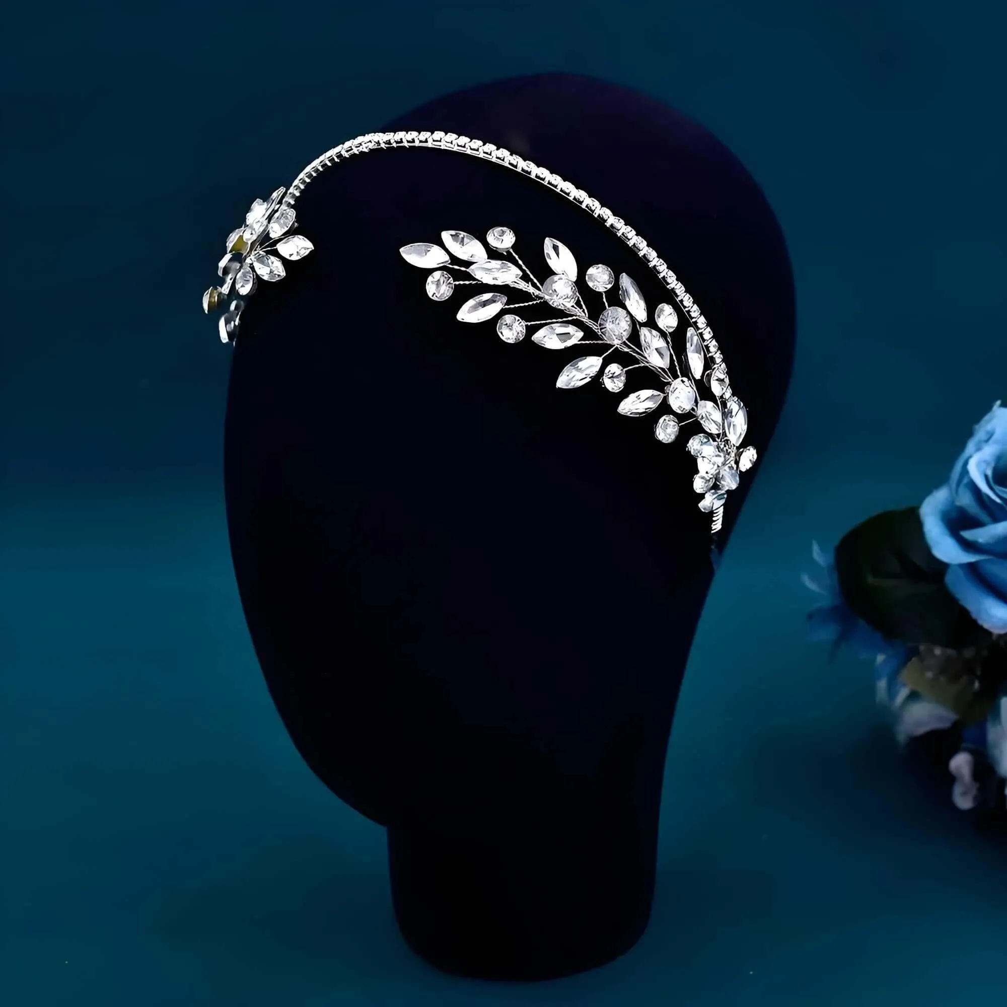 Elegant Crystal Floral Headdresses