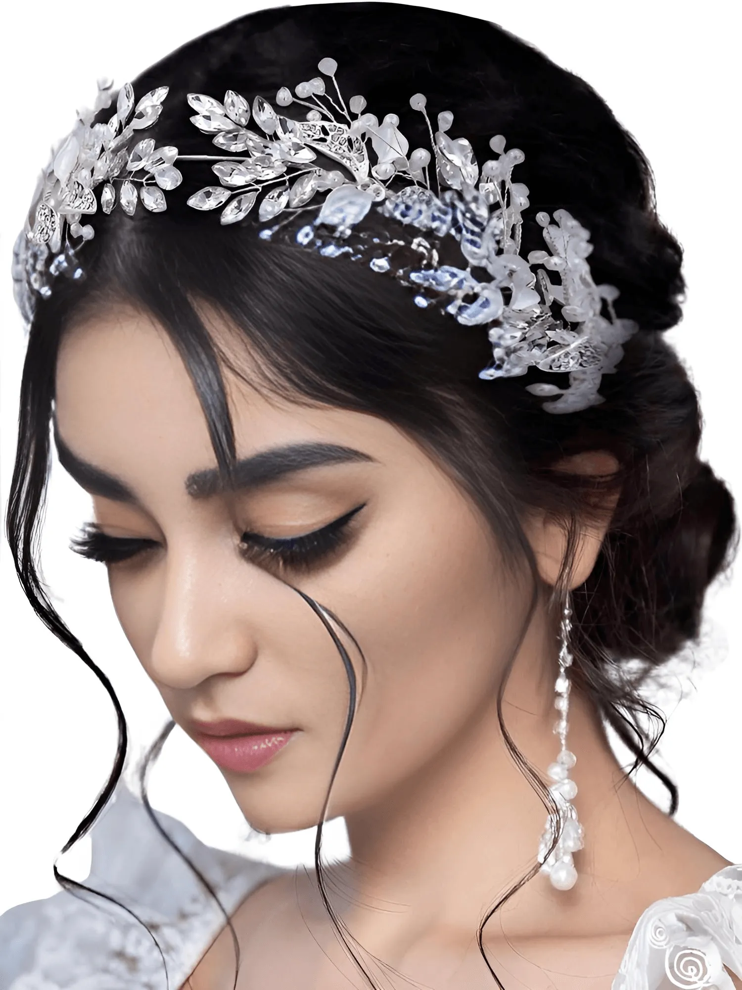 Elegant Crystal Floral Headdresses