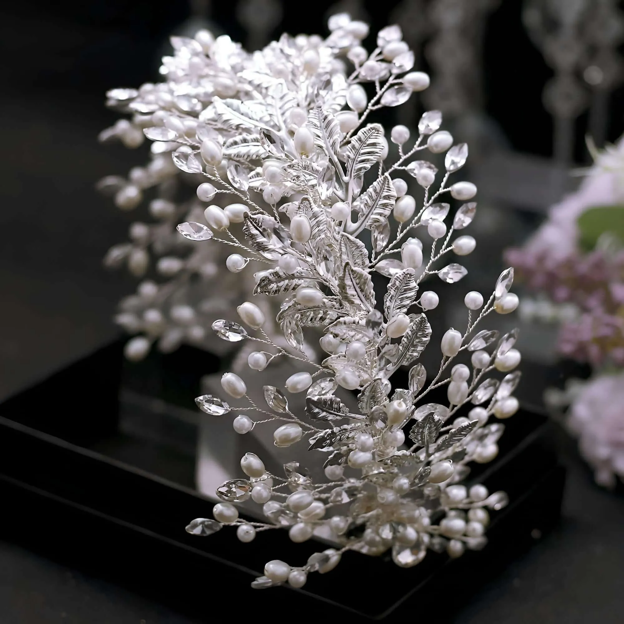 Elegant Crystal Floral Headdresses