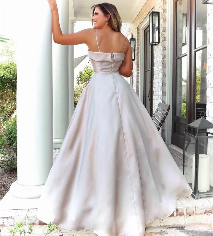 Elegant Key Hole A-line Prom Dresses, Lovely Prom Dresses, 2021 Newest Prom Dresses