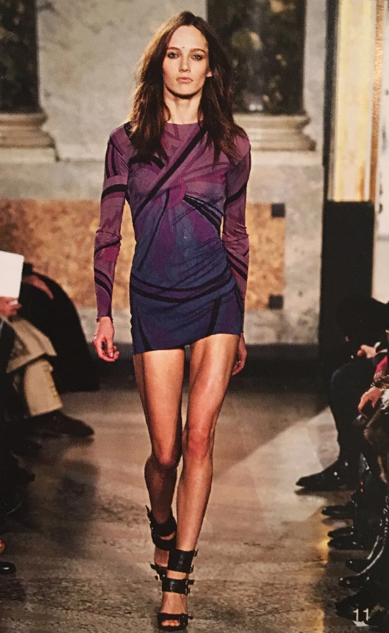 Emilio Pucci - NWT Long Sleeve Purple Mini Dress - IT 42