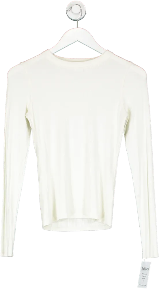 Joah Brown Cream Crewneck Long Sleeve UK S/M