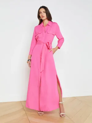 La60466 L’Agence Berry Pink Shirtdress