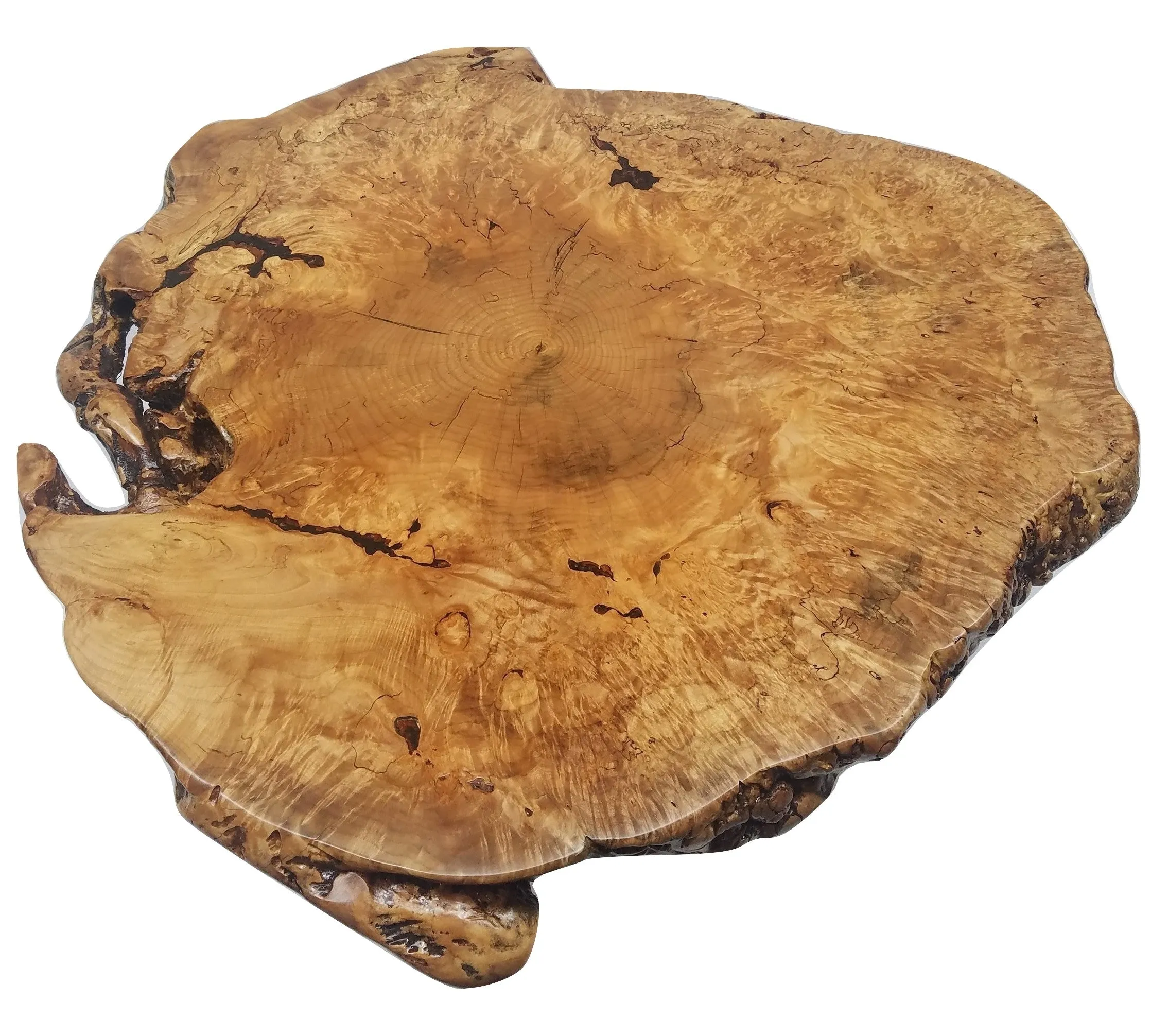 Live Edge Coffee Table- Maple Burl- Large Coffee Table- Round Coffee Table- Natural Wood- Figured Wood- Tree Slice- Big Coffee Table- Nature