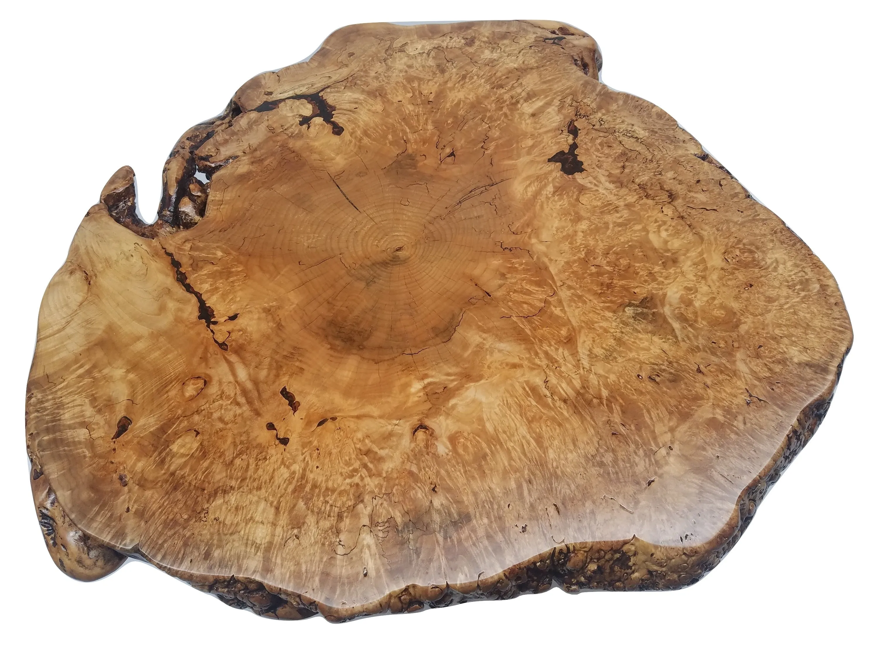 Live Edge Coffee Table- Maple Burl- Large Coffee Table- Round Coffee Table- Natural Wood- Figured Wood- Tree Slice- Big Coffee Table- Nature