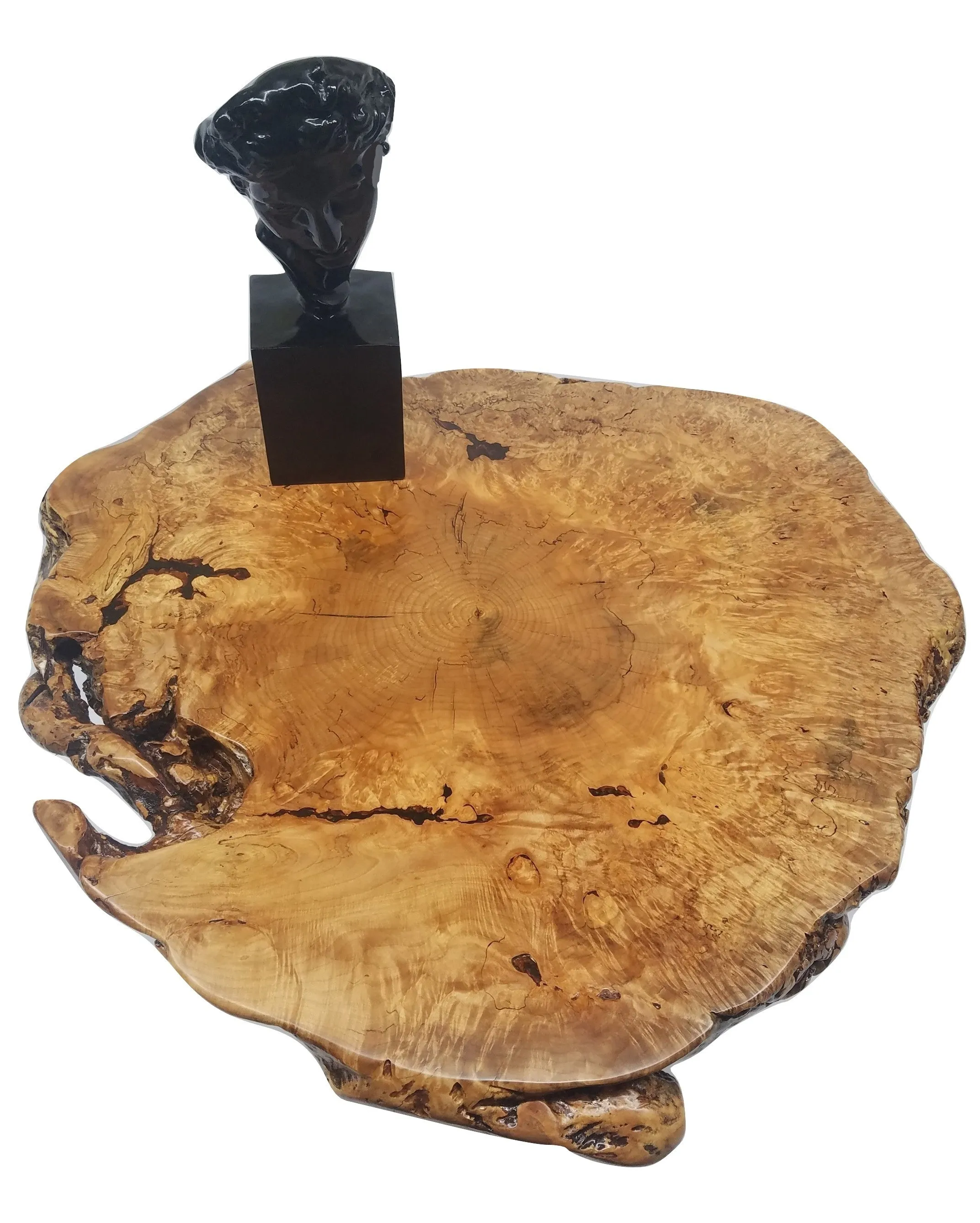 Live Edge Coffee Table- Maple Burl- Large Coffee Table- Round Coffee Table- Natural Wood- Figured Wood- Tree Slice- Big Coffee Table- Nature