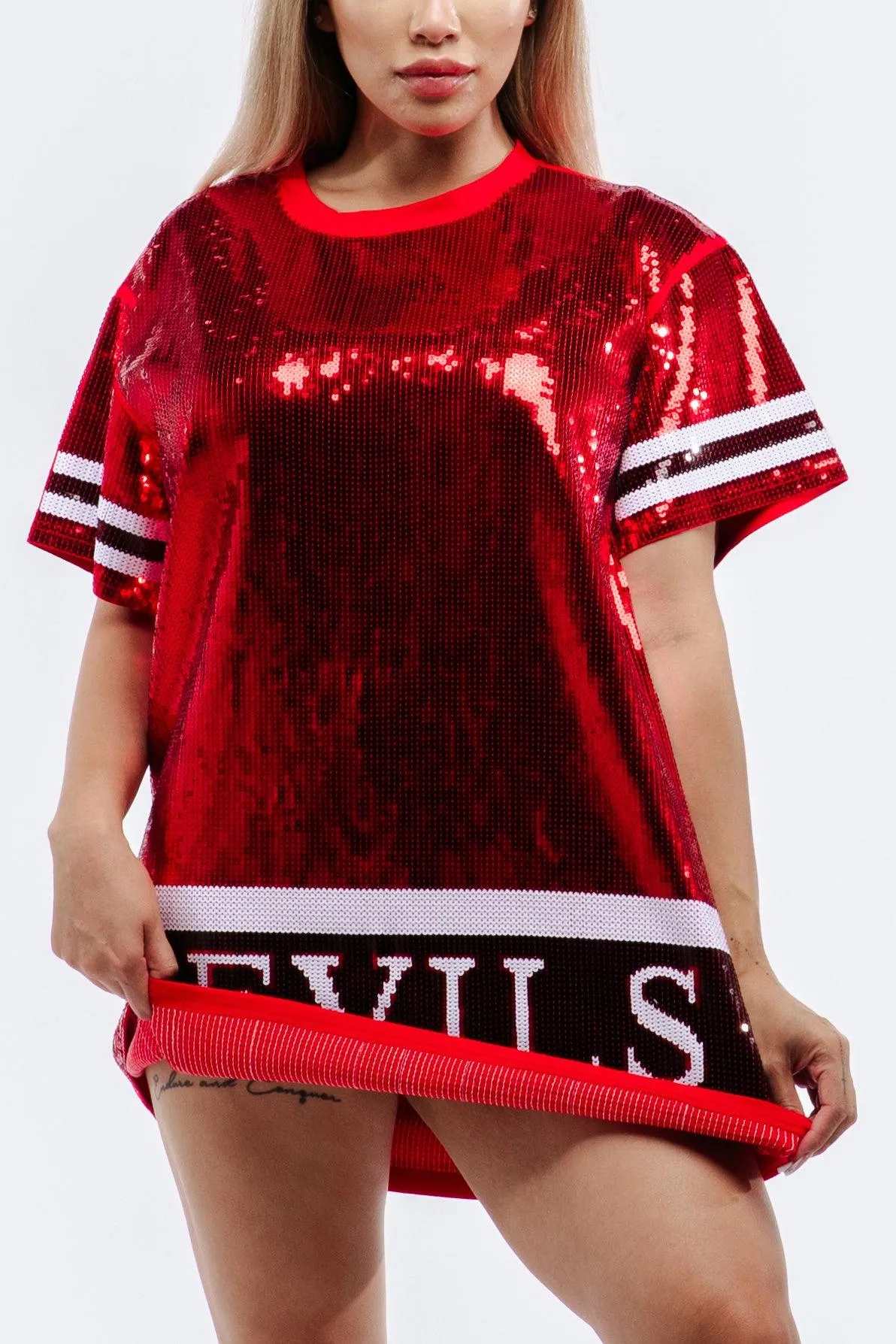 New Jersey Hockey Sequin Dress