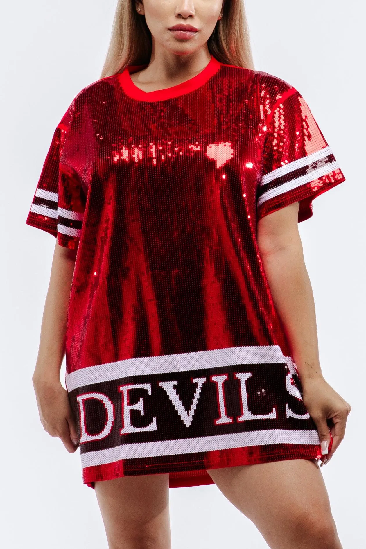 New Jersey Hockey Sequin Dress