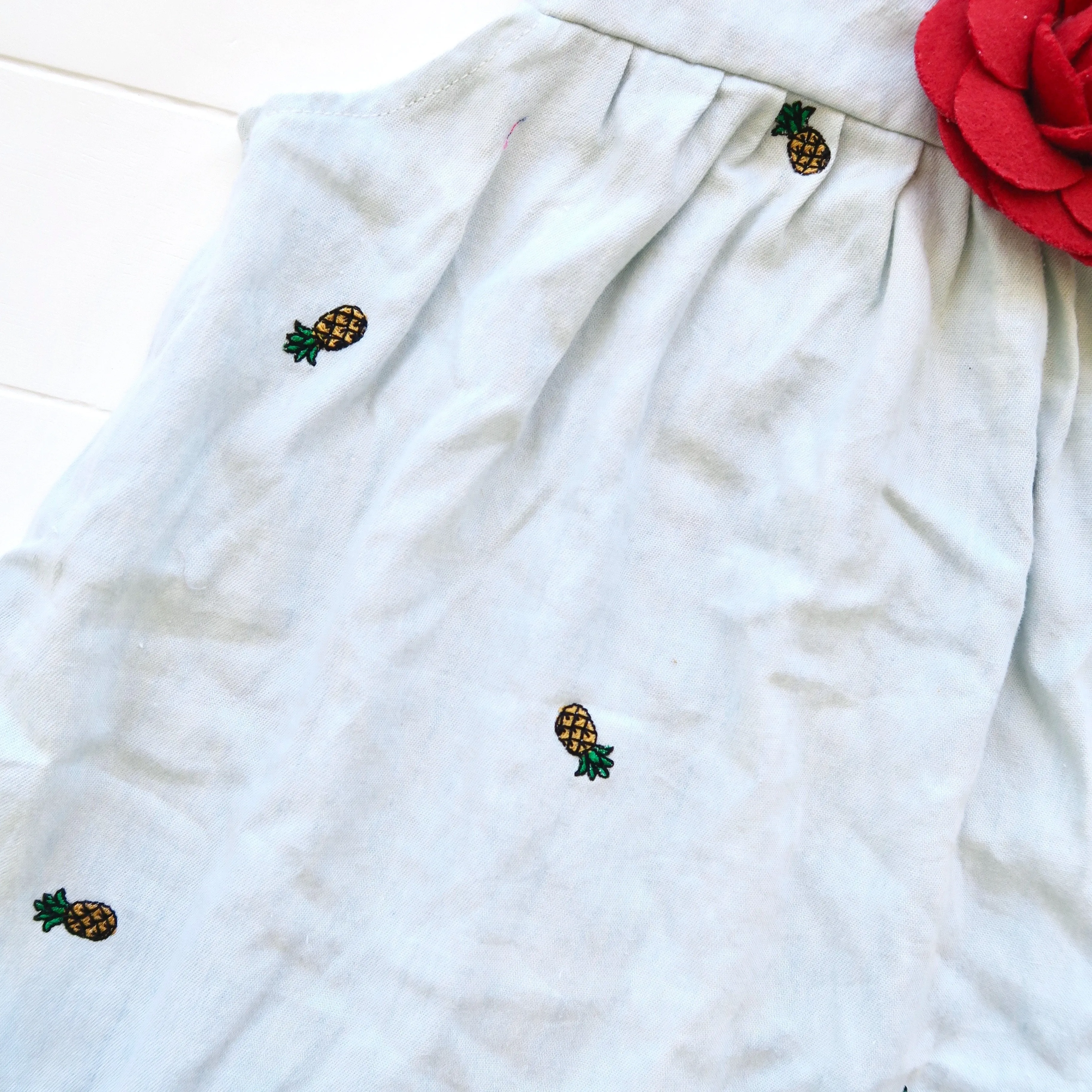 Peony Dress in Pineapple Soft Denim