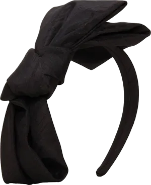 Phase Eight Black Silk Bow Headband Bnwt One Size