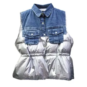 Pre Order:  Ruched Loose Fit Sleeveless Jacket