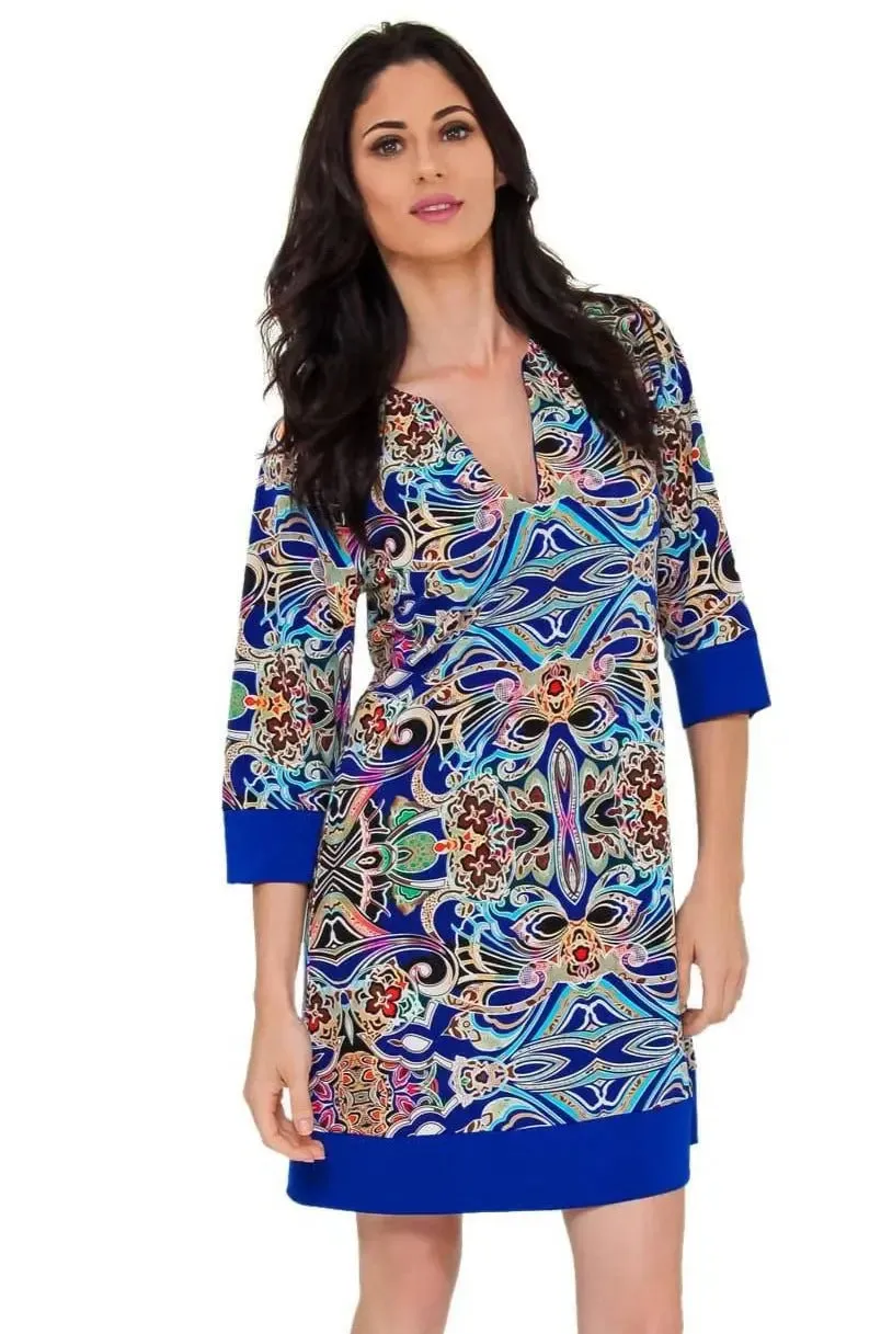 Printed Resort Wear Latest Trends Tunic Dresses - Caribbean Clothing Suppliers