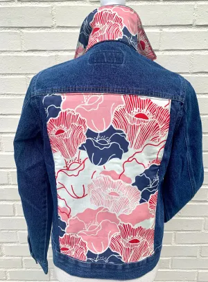 SALE - XS ONLY - Dorothy Denim Jacket w Floral (DJ12) *FINAL SALE*