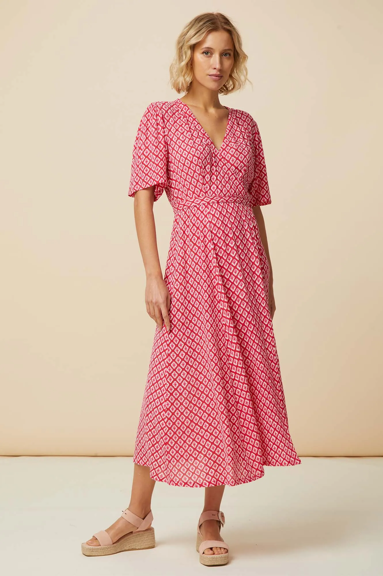 Shelley Wrap Dress | Cerise/Pink