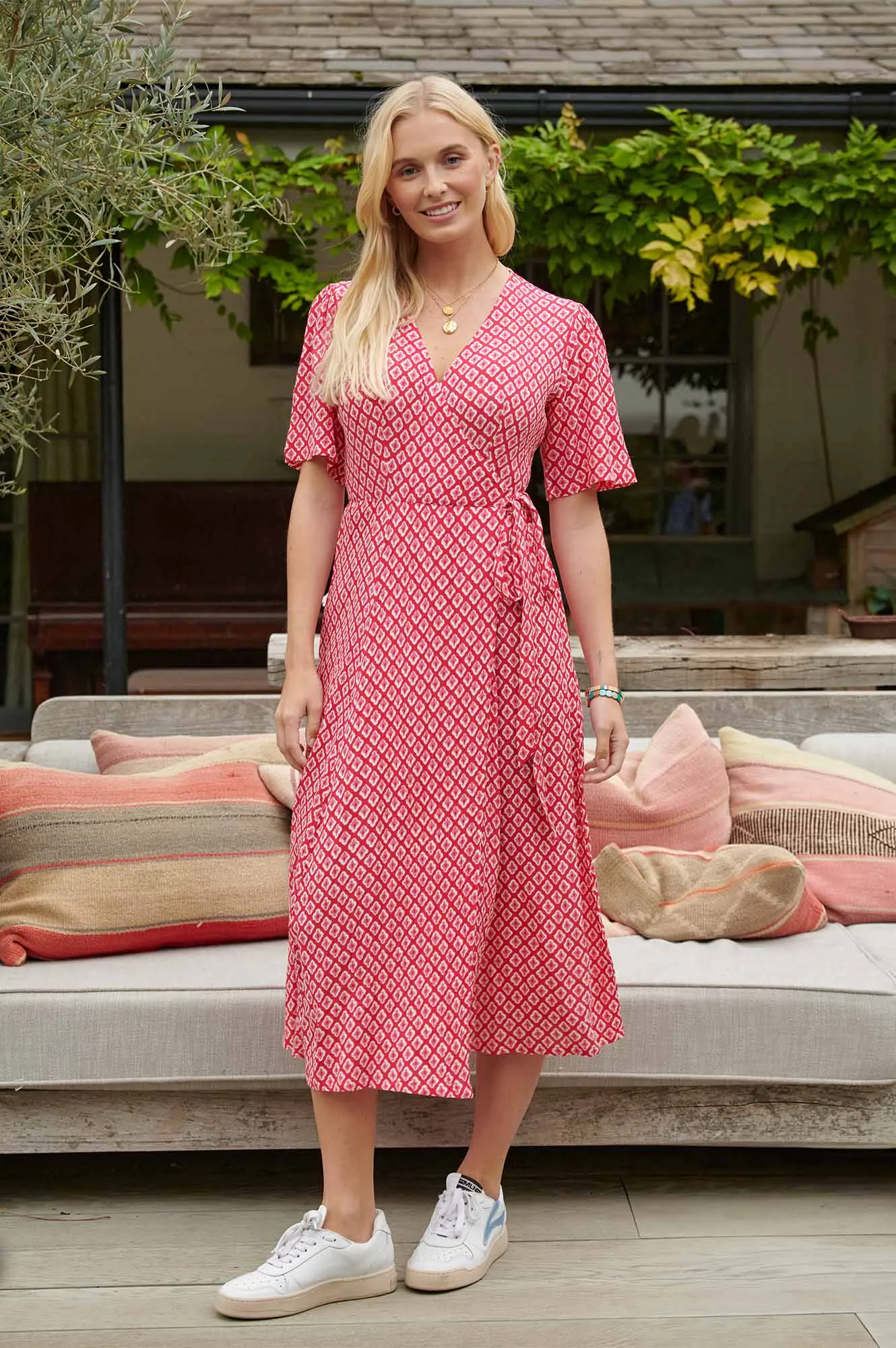 Shelley Wrap Dress | Cerise/Pink