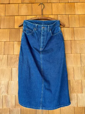 Vintage 90s Calvin Klien Denim Pencil Skirt